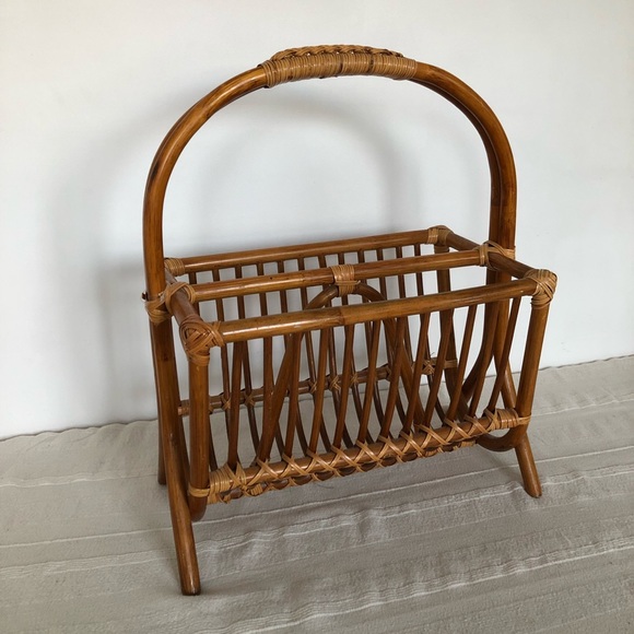 Vintage Boho Style magazine holder/rack - Picture 3 of 5